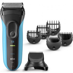 Braun | Shaver with trimmer | Series 3 Shave&Style 3010BT | Operating time (max) 45 min | Wet & Dry | NiMH | Black/Blue